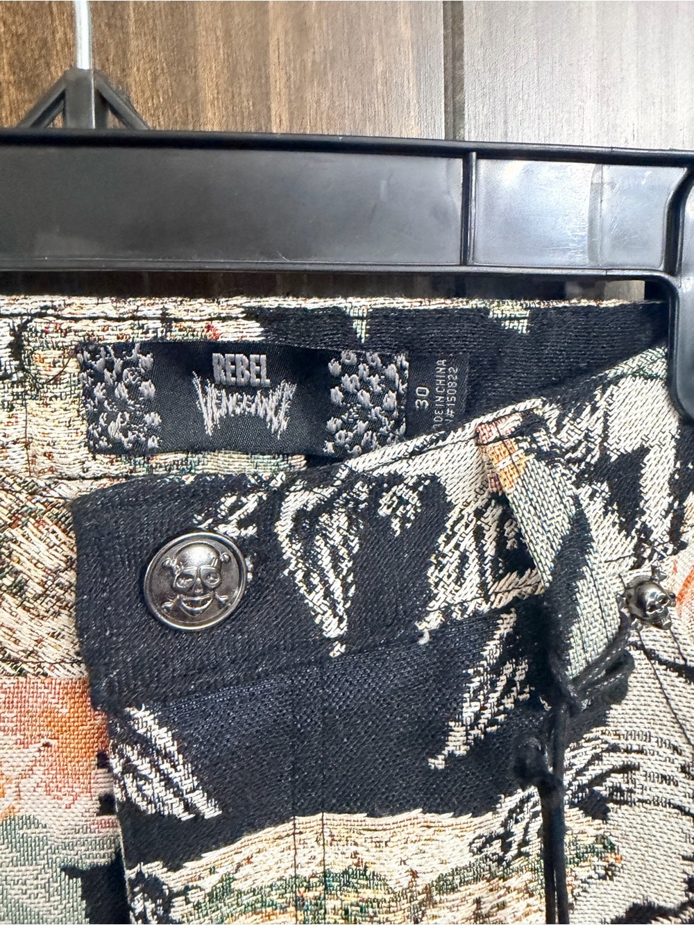Rebel Vengeance Cherub Tapestry Cargo-Men's-Size: 30 - Picture 5 of 9